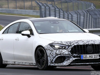 メルセデスAMG CLA45 新型、市販プロトがニュル爆走 画像
