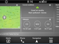 ACCESSとBreezoMeter、走行中の位置情報と連動した大気汚染情報や花粉飛散データ提供へ 画像