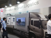 UDトラックスが展示、商用車の自動運転は意味合いが異なる…人とくるまのテクノロジー2019 画像