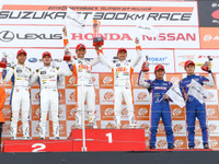 【SUPER GT 第3戦】レクサスがGT500クラスの表彰台を独占、TOM'Sチームは決勝も1-2…中嶋一貴&関口雄飛が今季初優勝 画像