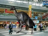 空港に恐竜が出現!?　実物大を3Dで擬似体験　5月25-31日 画像