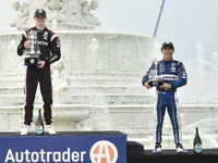 【INDYCAR 第7戦】佐藤琢磨が3位、デトロイト“ダブルヘッダー”初戦でインディ500に続く好成績…優勝はニューガーデン 画像