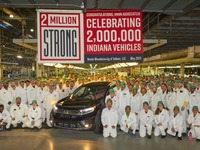 ホンダの米インディアナ工場、200万台目がラインオフ… インサイト 新型の生産拠点 画像