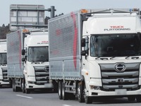 トラック隊列走行の公道実証、トンネルや夜間などの環境下で実施へ 画像