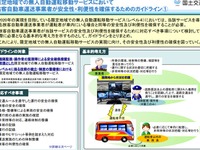 自動運転移動サービスを導入するバス・タクシーの安全性・利便性ガイドラインを公表 画像