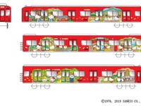 養老鉄道にもハローキティのラッピング車…全通100周年を記念　7月13日から 画像