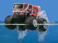 モリタ林野火災用消防車のRCカーを発売　水陸両用 画像