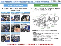 自動車整備分野で「特定技能1号」の在留資格者が誕生 画像