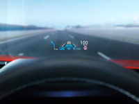 【日産 スカイライン 新型】パナソニックのHUDを採用、業界最小クラスの小型化実現 画像