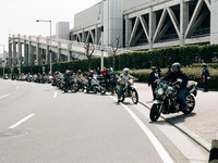 【東京モーターサイクルショー08】来場者増加で駐車場にもバイクの行列 画像