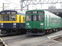 池上線・東急多摩川線に「緑の電車」運行開始…復刻色第2弾、初代3000系をイメージ 画像