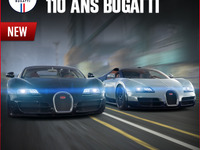 ブガッティの限定ハイパーカーで仮想レース、ゲーム『CSR2』で可能に 画像