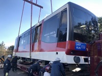 箱根登山ケーブルカーが更新運休、車両搬出［動画］ 画像