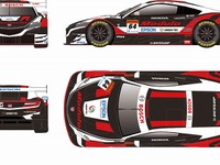 ホンダアクセス、Modulo SUPER GT参戦マシンのカラーリングを公開 画像