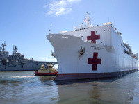 アメリカ海軍、病院船を出動…ロサンゼルスとニューヨーク［フォトレボート］ 画像