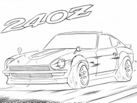 日産デザインチーム、23枚のぬり絵を提供…#drawdrawdrawキャンペーン開始［動画］ 画像