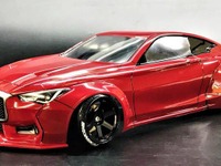 フルエアロ インフィニティ Q60、1/10電動RCカー用ボディでR31ハウスから登場 画像