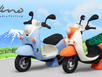 羊毛フェルトでつくるスクーターなど、ヤマハ発動機がハンドクラフトコンテンツ公開中 画像