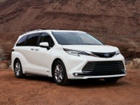 米トヨタ、全車ハイブリッドの大型ミニバン発表… シエナ 新型 画像
