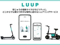 小型電動アシスト自転車によるシェアサービス「LUUP」、都内で提供開始 画像