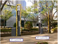 東京西新宿にスマートポールを試行設置…5Gや人流解析カメラを装備 住友商事とNECが連携して 画像