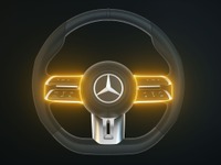 メルセデスベンツ Eクラス クーペ & カブリオレ 改良新型、ドライバーがハンドルを握っているかどうか検知 画像