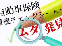 自動車保険のムダ…重複チェックシートであぶり出す［マネーの達人］ 画像