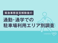 緊急事態解除、通勤・通学の駐車場利用が増加---東京都では宣言前の4倍 akippa 画像