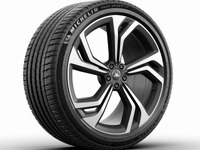 ミシュラン パイロットスポーツ4 SUV 発売へ、サイドウォールにチェッカーフラッグパターン採用 画像