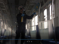 東京メトロ、全2720両の車内に抗菌コート剤…処理済みにステッカー、通常清掃も変更［動画］ 画像