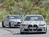 BMW M3セダン&M4クーペ 新型プロトタイプを同時スクープ!巨大グリルの威圧感を見よ 画像