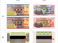 最新の偽造技術には最新の防止技術---首都高回数券の新デザイン 画像