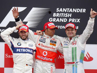 【F1イギリスGP】リザルト…リタイア7台、ランキングは3者同点 画像
