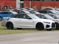 ブラックアウトされたメガ・グリル…BMW 4シリーズカブリオレ、フロントマスクが完全に見えた 画像