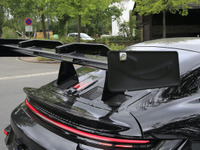 リアウィングがデカすぎる!ポルシェ 911 GT3 RS、新型プロトタイプを初スクープ 画像