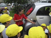 三菱 i MiEV 「将来はこんな車に乗ってみたい」…北海道の小学生 画像