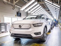 ボルボのEV、XC40リチャージ の生産開始…2020年生産分はすでに完売 画像