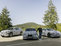 メルセデスベンツの新型EV、3車種のプロトタイプ写真… Eクラス と GLE に相当するEVも開発中 画像