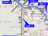 首都高、5号池袋線でう回を実施…タンクローリー火災事故 画像