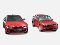 BMW、初代 M3 と新型 M4クーペ のワンオフ発表…ファッションブランド「KITH」と協力 画像