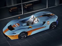 マクラーレン『エルバ』、815馬力ロードスターに伝説のガルフカラー…グッドウッドで発表 画像