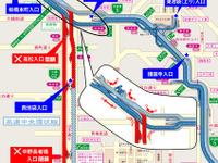 首都高5号線 下り北池袋-板橋を部分解放 画像
