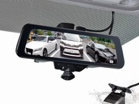 360°＋後方カメラで全方位をカバー、電子ミラー型ドラレコ発売…セイワ 画像