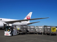 空港貨物車の牽引が自動走行に---成田で実証実験 画像