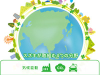 スズキ、新車四輪車の排出CO2「2010年度比90%減」を目指す…環境ビジョン2050発表 画像
