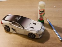レクサス LFA、デビュー10周年を祝う…ペーパークラフトで 画像