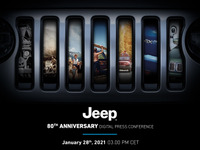 ジープ に80周年を記念した特別モデル 1月28日発表へ 画像