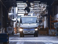 三菱ふそう eキャンター、世界納車台数が200台超え…延べ走行距離は300万km以上 画像