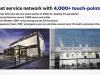 マルチスズキ、サービスネットワークが4000拠点に拡大…インド最大 画像