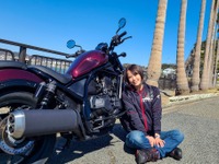 【ホンダ レブル1100 試乗】余裕のクルージングがたまらない!賢いDCTに目から鱗…小鳥遊レイラ 画像